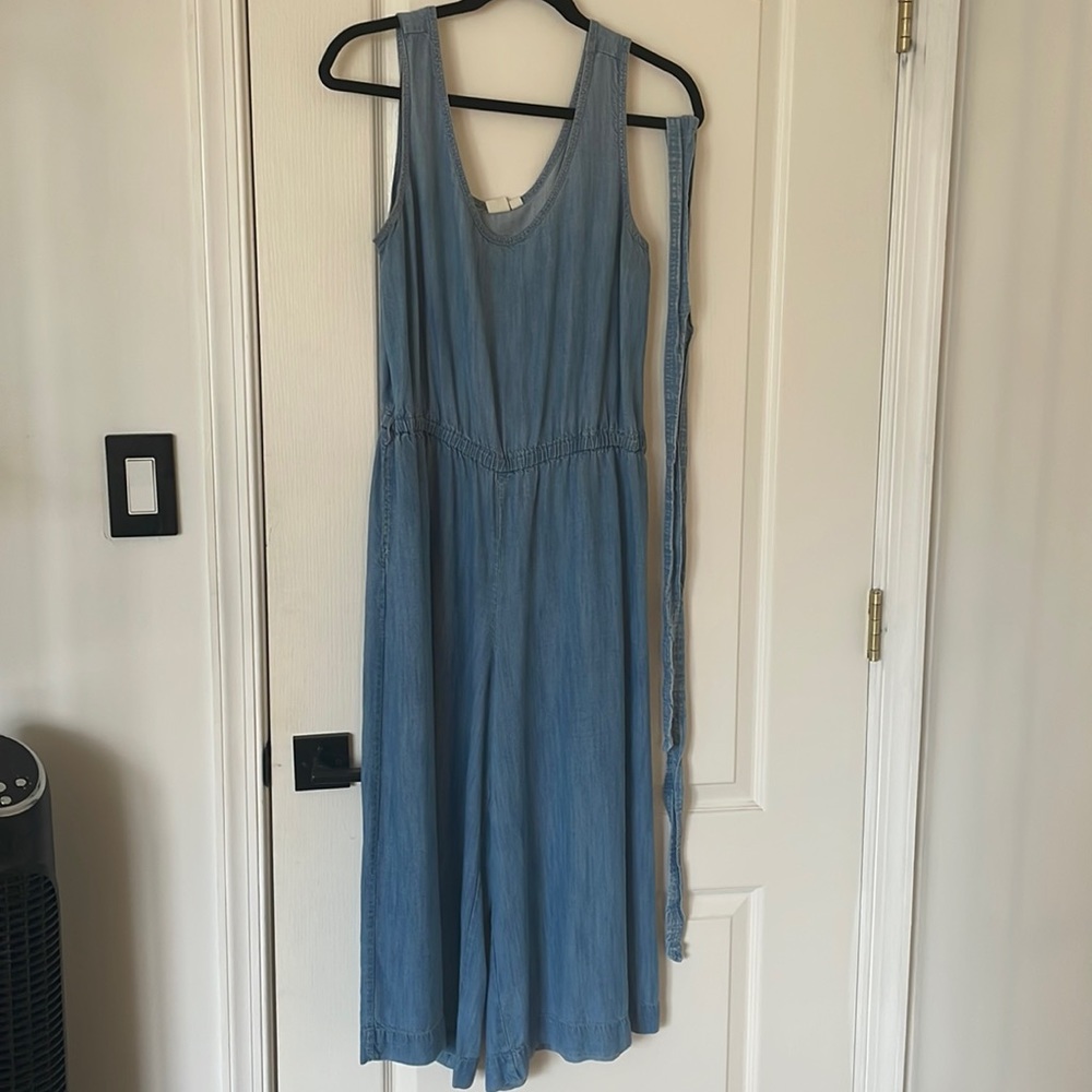 Gap Chambray Culotte Jumpsuit